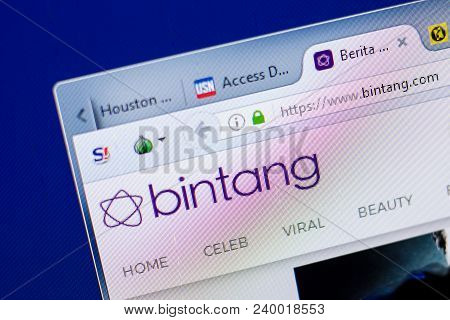 Ryazan, Russia - May 08, 2018: Bintang Website On The Display Of Pc, Url - Bintang.com