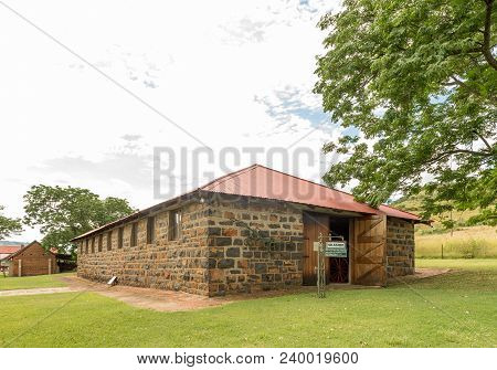 Dundee, South Africa - March 21, 2018: The Milkshed, An Historic Building At The Talana Museum, The 