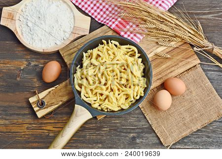 Spätzle  Are A Kind Of Soft Egg Noodle  Also Spätzli Or Chnöpfli In Switzerland Or Knöpfle Or Hungar