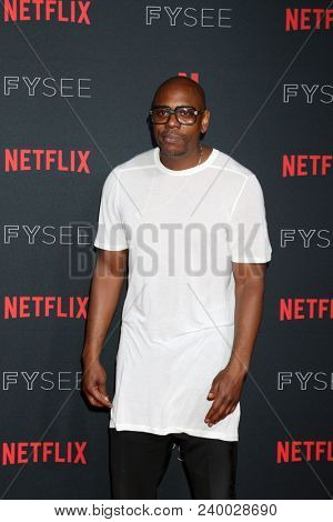 LOS ANGELES - MAY 6:  Dave Chappelle at the Netflix FYSEE Kick-Off Event at Raleigh Studios on May 6, 2018 in Los Angeles, CA