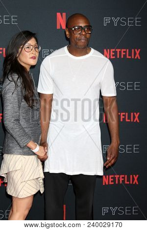 LOS ANGELES - MAY 6:  Lisa Nishimura, Dave Chappelle at the Netflix FYSEE Kick-Off Event at Raleigh Studios on May 6, 2018 in Los Angeles, CA