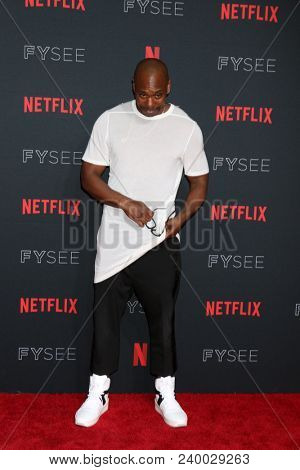 LOS ANGELES - MAY 6:  Dave Chappelle at the Netflix FYSEE Kick-Off Event at Raleigh Studios on May 6, 2018 in Los Angeles, CA