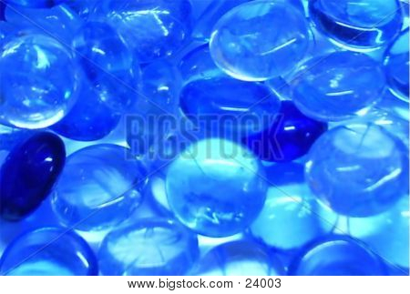 Mármore de vidro - azul