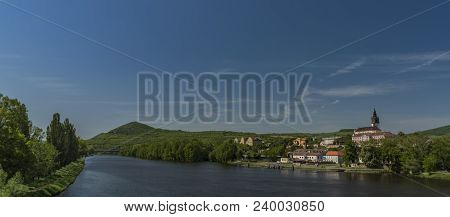 Litomerice Town In Spring Sunny Nice Day