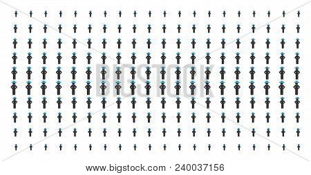 Gentleman Akimbo Icon Halftone Pattern, Designed For Backgrounds, Covers, Templates And Abstraction 