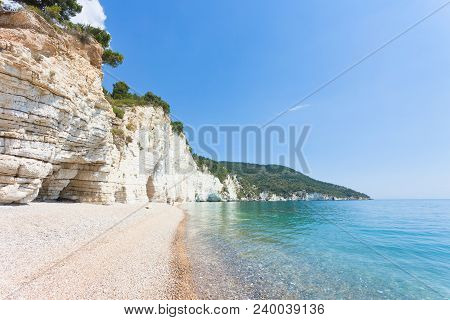 Vignanotica, Apulia, Italy - Out For A Walk At The Impressive Beach Of Vignanotica