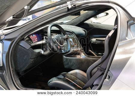 Dubai, Uae - November 18: The Icona Vulcano Titanium Is The World First Titanium Supercar On Dubai M