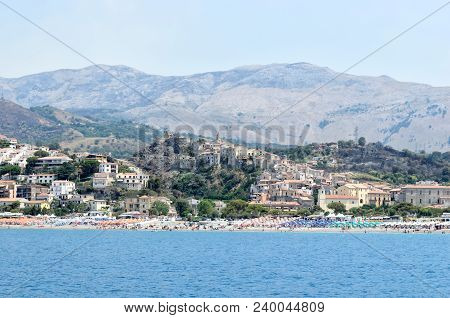 Panoramic View Of The City Of Scalea, Calabria, South Of Italy