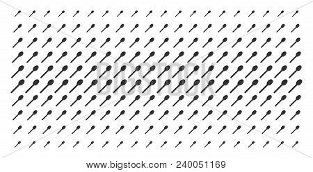 Spoon Icon Halftone Pattern, Constructed For Backgrounds, Covers, Templates And Abstraction Composit