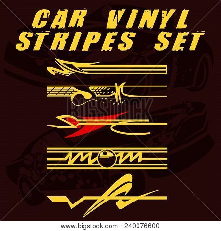 Car Vinyl Stripes Set 28.eps