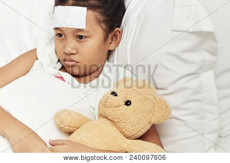 Asian Girl Sleeping In Hospital