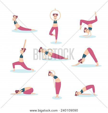 Girl Does Basic Exercises And Strengthens Her Muscles