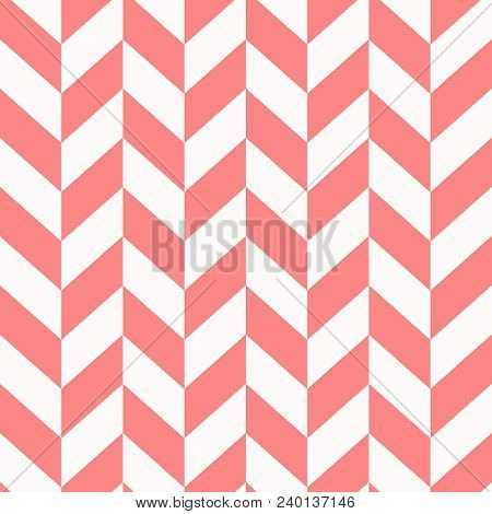 Seamless Chevron Pattern On Paper Texture. Vector Illustration Eps 10