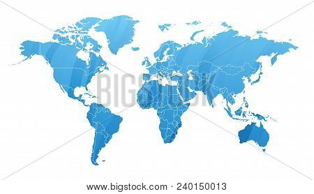 Land Map Silhouette Geography Earth Worldwide Global