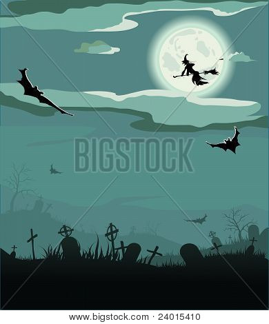 Halloween éjszaka háttér