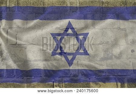 Background For Jerusalem Day With The Flag Of Israel