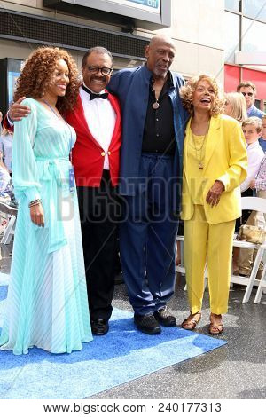 LOS ANGELES - MAY 10: Chrystee Pharris, Ted Lange, Lou Gossett Jr, Florence LaRue at the Princess Cruises Friend of the Hollywood Walk Of Fame eventat Dolby Theater on May 10, 2018 in Los Angeles, CA