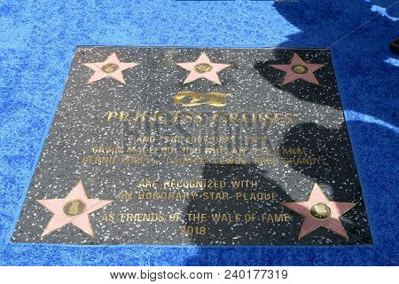 LOS ANGELES - MAY 10:  Pricess Cruise and Love Boat Friend of WOF Plaque at the Friend of the Hollywood Walk Of Fame ceremony at Dolby Theater on May 10, 2018 in Los Angeles, CA