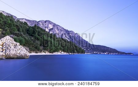 Croatian Sunset In Podgora, Makarska Riviera, Dalmatia, Croatia