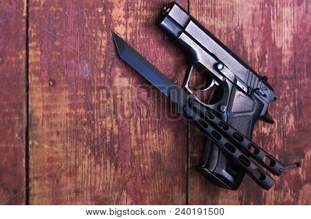 The Weapon. A Set Of A Robber.