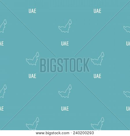 Uae Map Thin Line. Simple Illustration Of Uae Map Vector Isolated On White Background