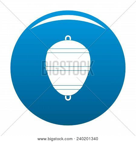Bobber Icon. Simple Illustration Of Bobber Vector Icon For Any Design Blue