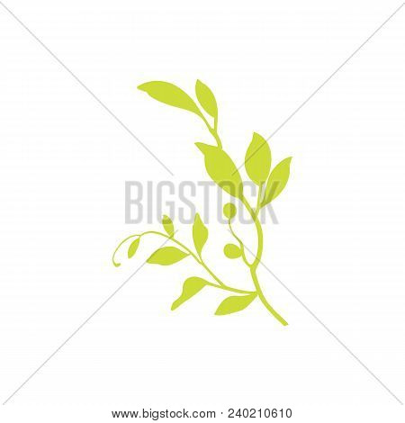 Creative Sample Design Leaf And Flower Logo