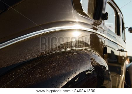 Old Vintage Car, Extreme Close Up, Sunlight