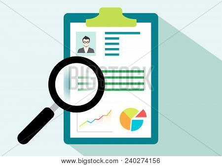 Vector Design Of Analysis Of Work Productivity Illustration