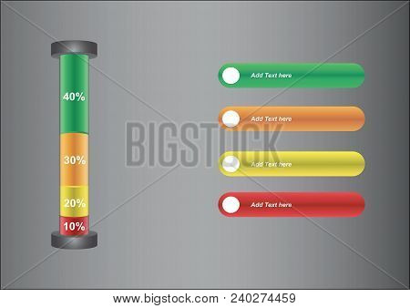 Vector Design Of Infograph Tube Chart Analysis