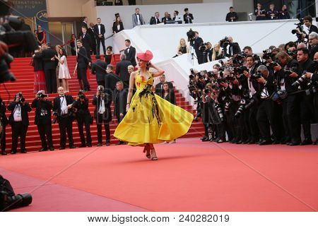 Frederique Bel attends the screening of 'Sorry Angel' during the 71st annual Cannes Film Festival at Palais des Festivals on May 10, 2018 in Cannes, France.