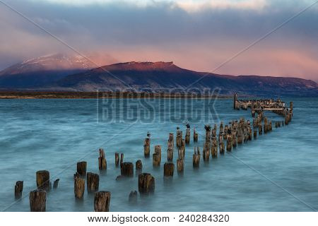 Old Landing Stage At Puerto Natales, Patagonia, Chile