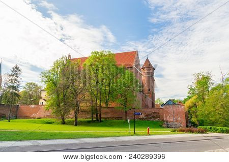 Castle Of Warmian Bishops In Olsztyn In Poland.