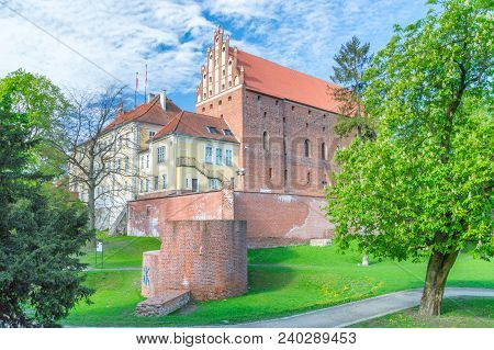 Castle Of Warmian Bishops In Olsztyn In Poland.