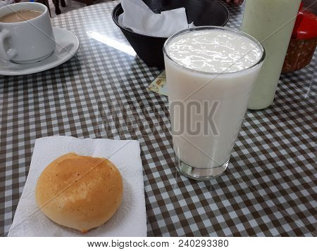 Guava Juice With Popular Pan De Bono From Valle Del Cauca