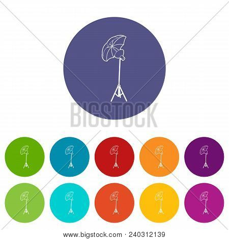 Octobox Icon In Outline Style Isolated On White Background. Photography Symbol