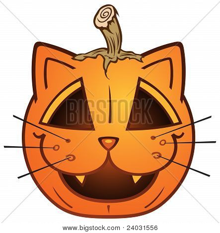 Cat Джек-o ' фонарь