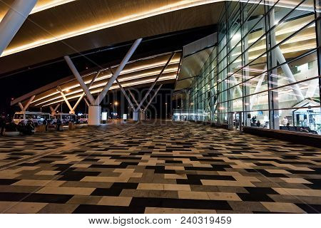 Rostov-on-don, Russia - 28 April 2018: Entrance To Platov International Airport. It Is The First New