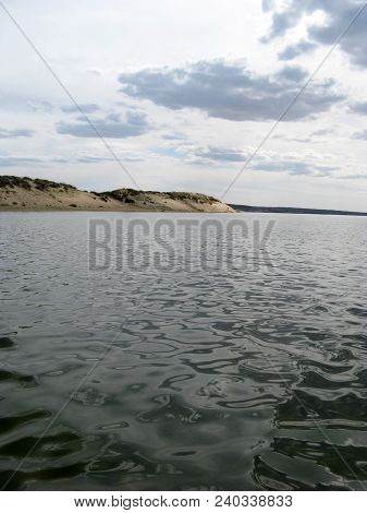 Deserted Beach Lake, Summer Sky, Nature Blue Cloud, Tuva, The Sky Reflected In The Water