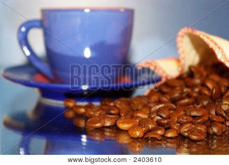 Taza de café caliente