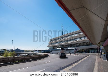 Berlin Germany - April 21. 2018: Berlin Tegel Airport Otto Lilienthal Terminal