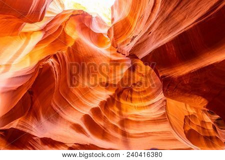Upper Antelope Canyon in the Navajo Reservation near Page, Arizona USA