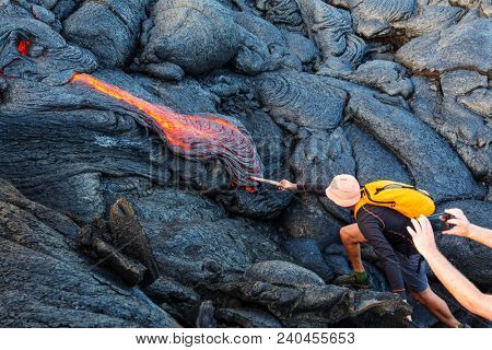 Kilauea Active Volcano on Big Island, Hawaii
