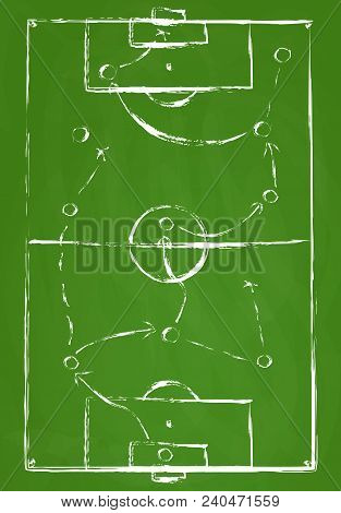 Green Abstract Soccer Field