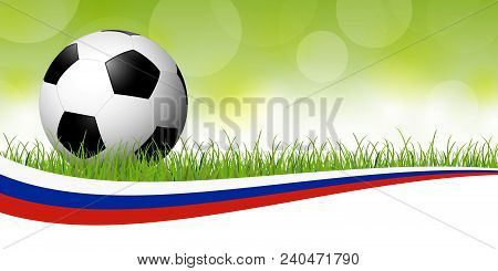 Soccer Ball With Russian Banner