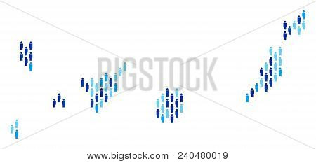 Population Canarian Spain Islands Map. Demography Vector Concept Of Canarian Spain Islands Map Const