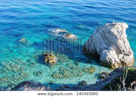 Panorama From The Top Of The Reef On Sansone Beach