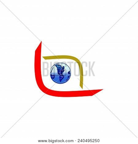 Modern Logo. Fast Simple Stylised. Creative Illustration In Colorful Tone. Brend-new Design For Your