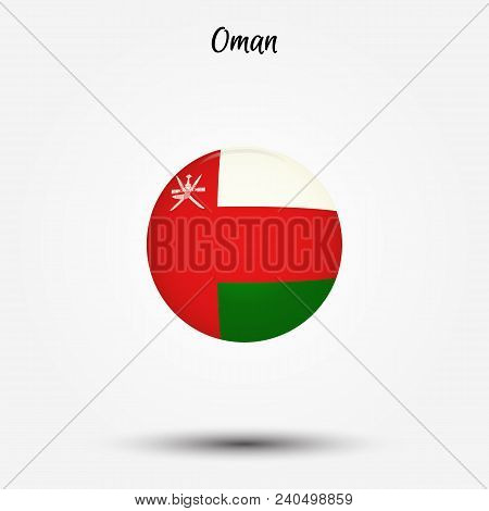 Flag Of Oman Icon. Vector Illustration. World Flag