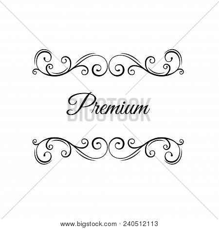 Premium Calligraphy Swirls, Page Decorations, Luxery Borders, Ornate Motifs, Scrolls. Wedding Invita